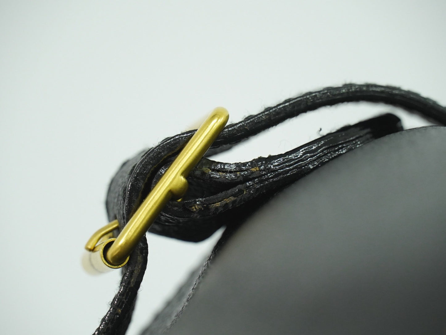 Gucci Vintage Bamboo Backpack Suede, BLACK, SUEDE, Backpack