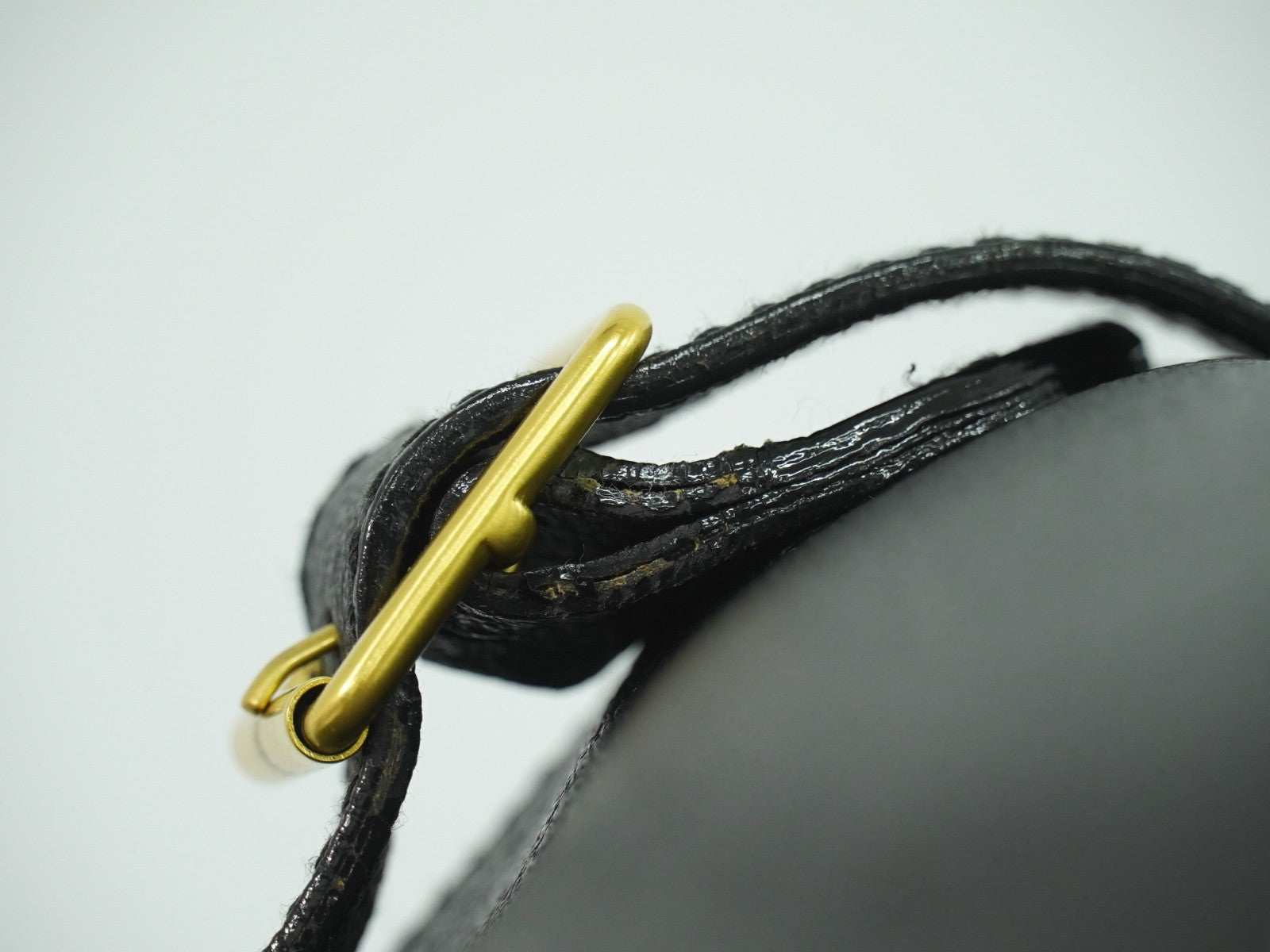 Gucci Vintage Bamboo Backpack Suede, BLACK, SUEDE, Backpack