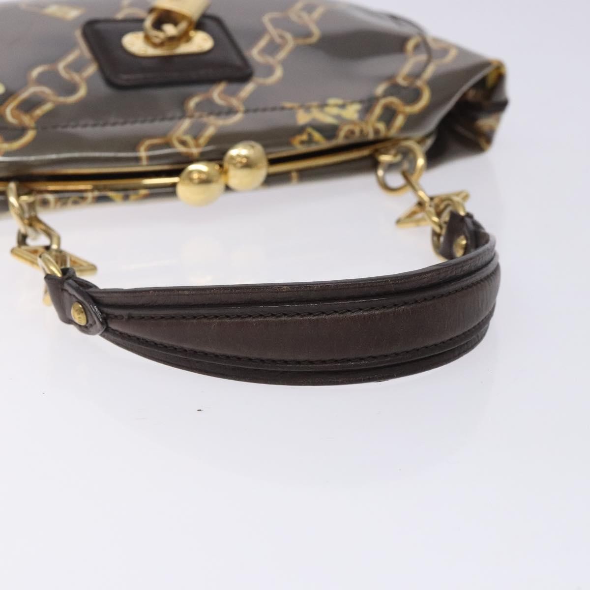 Louis Vuitton Charms Pochette PVC Over Printed Silk, BROWN, CANVAS, Clutche & pouche