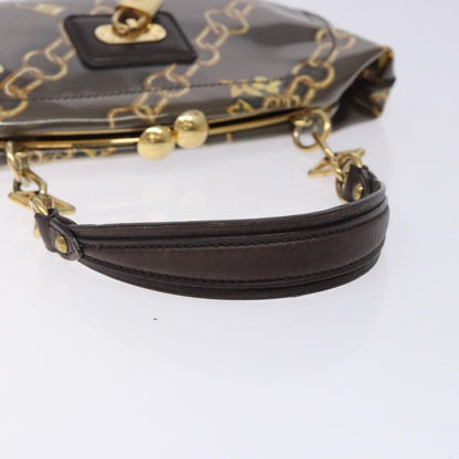 Louis Vuitton Charms Pochette PVC Over Printed Silk, BROWN, CANVAS, Clutche & pouche