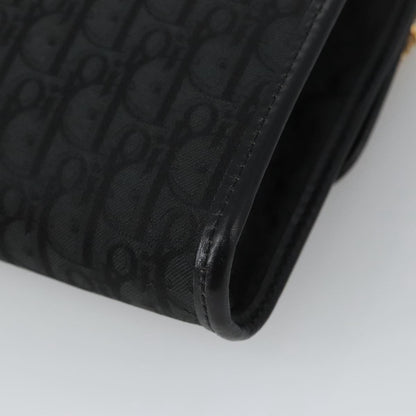 Christian Dior Vintage Trotter Crossbody Bag Canvas, BLACK, CANVAS, Shoulder bag