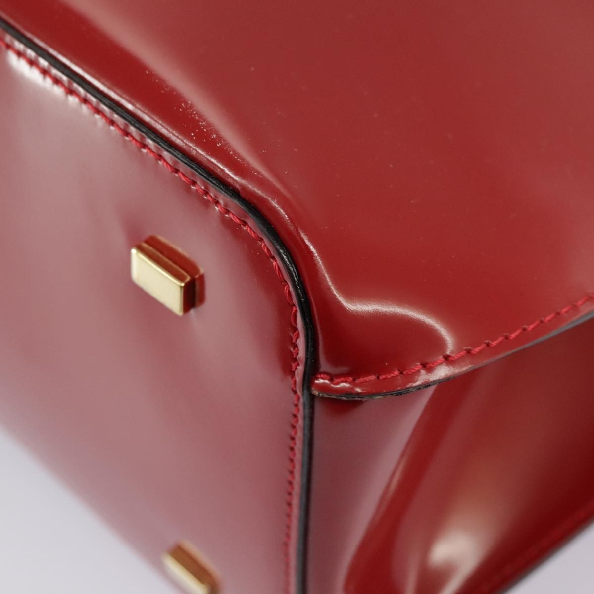 Celine Handbag Patent leather, RED, PATENT_LEATHER, Handbag