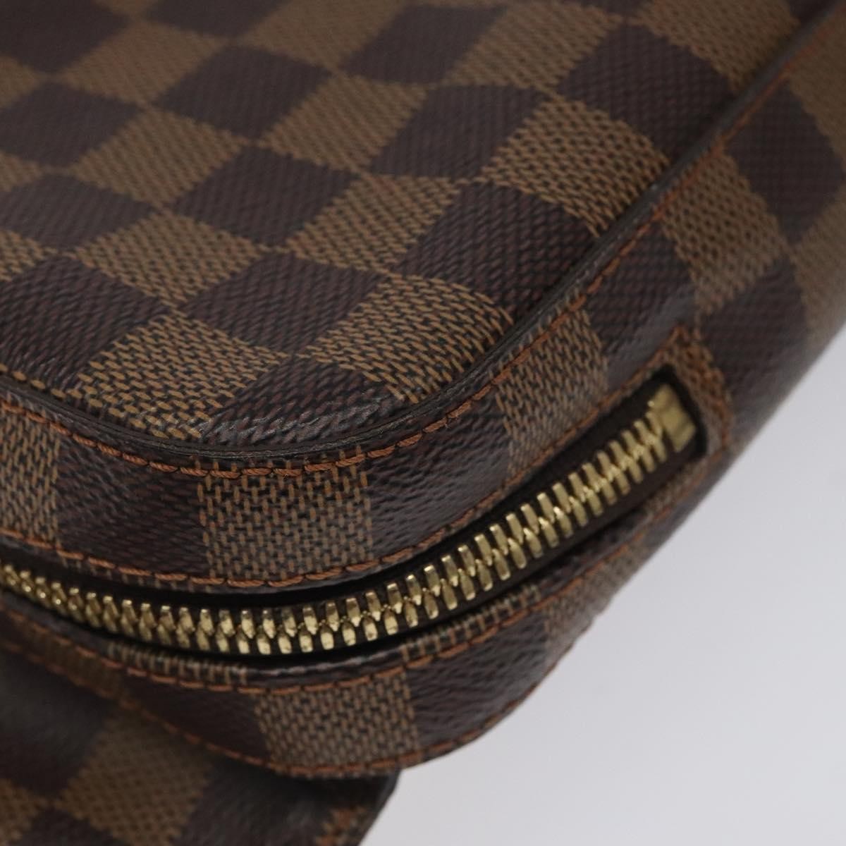 Louis Vuitton Geronimos Waist Bag Damier, BROWN, CANVAS, Clutche & pouche