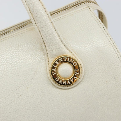 Valentino Garavani Vintage Handbag Leather, WHITE, LEATHER, Handbag