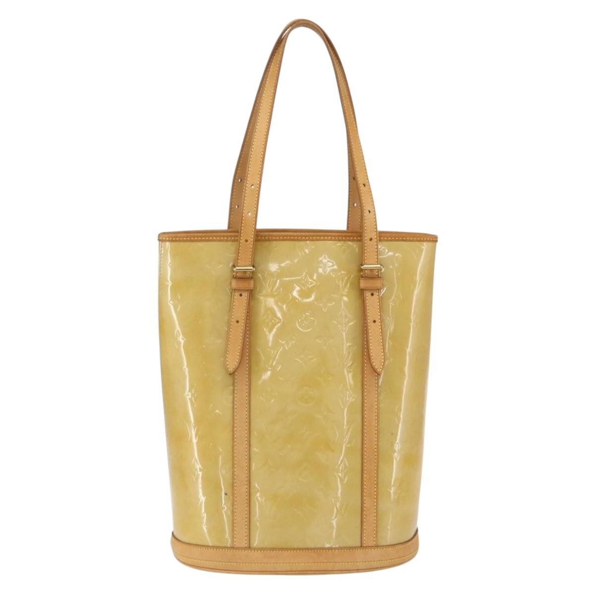 Louis Vuitton Bucket Bag Monogram Vernis, BEIGE, PATENT_LEATHER, Shoulder bag