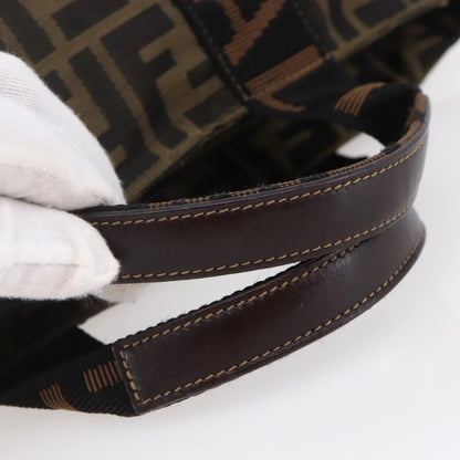 Fendi Zucca Tote bag FF motif, BROWN, CANVAS, Tote bag