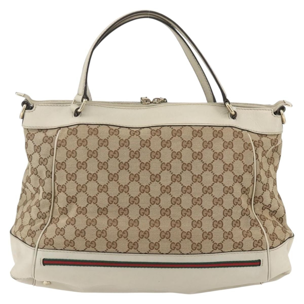 Gucci Mayfair Convertible Tote GG Canvas, BEIGE, CANVAS, Tote bag