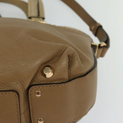 Chloe Angie Tote Leather, BROWN, LEATHER, Tote bag