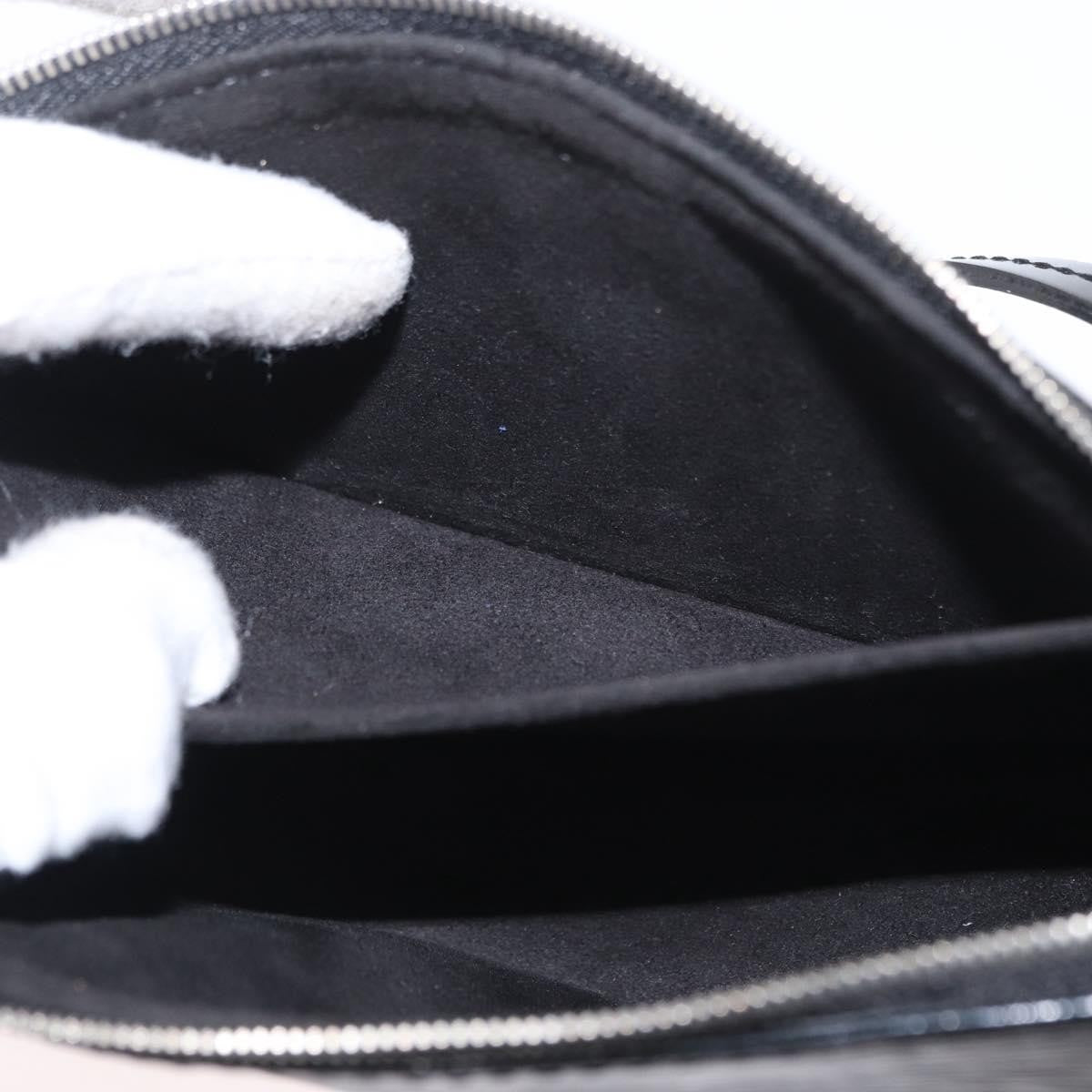 Louis Vuitton Pochette Accessoires NM Electric Epi Leather, BLACK, LEATHER, Clutche & pouche