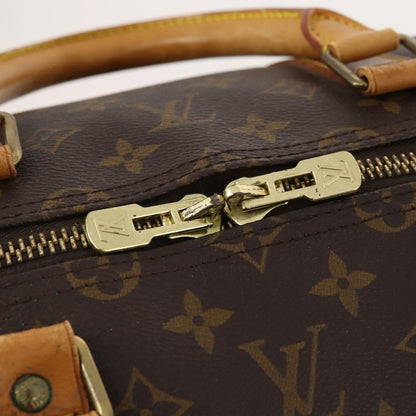 Louis Vuitton Keepall Bag Monogram Canvas, BROWN, CANVAS, Travel bag