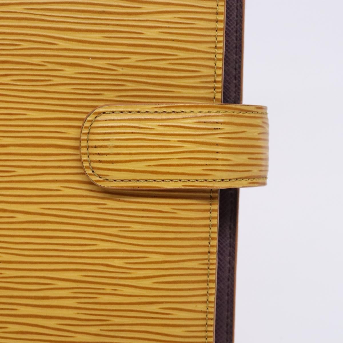 Louis Vuitton Agenda Cover Epi Leather, YELLOW, LEATHER, Wallets