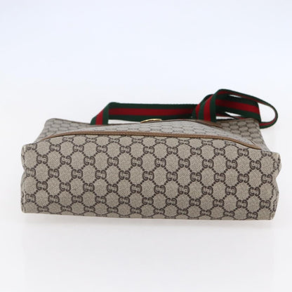 Gucci Vintage Web Strap Tote GG Coated Canvas, BEIGE, CANVAS, Tote bag