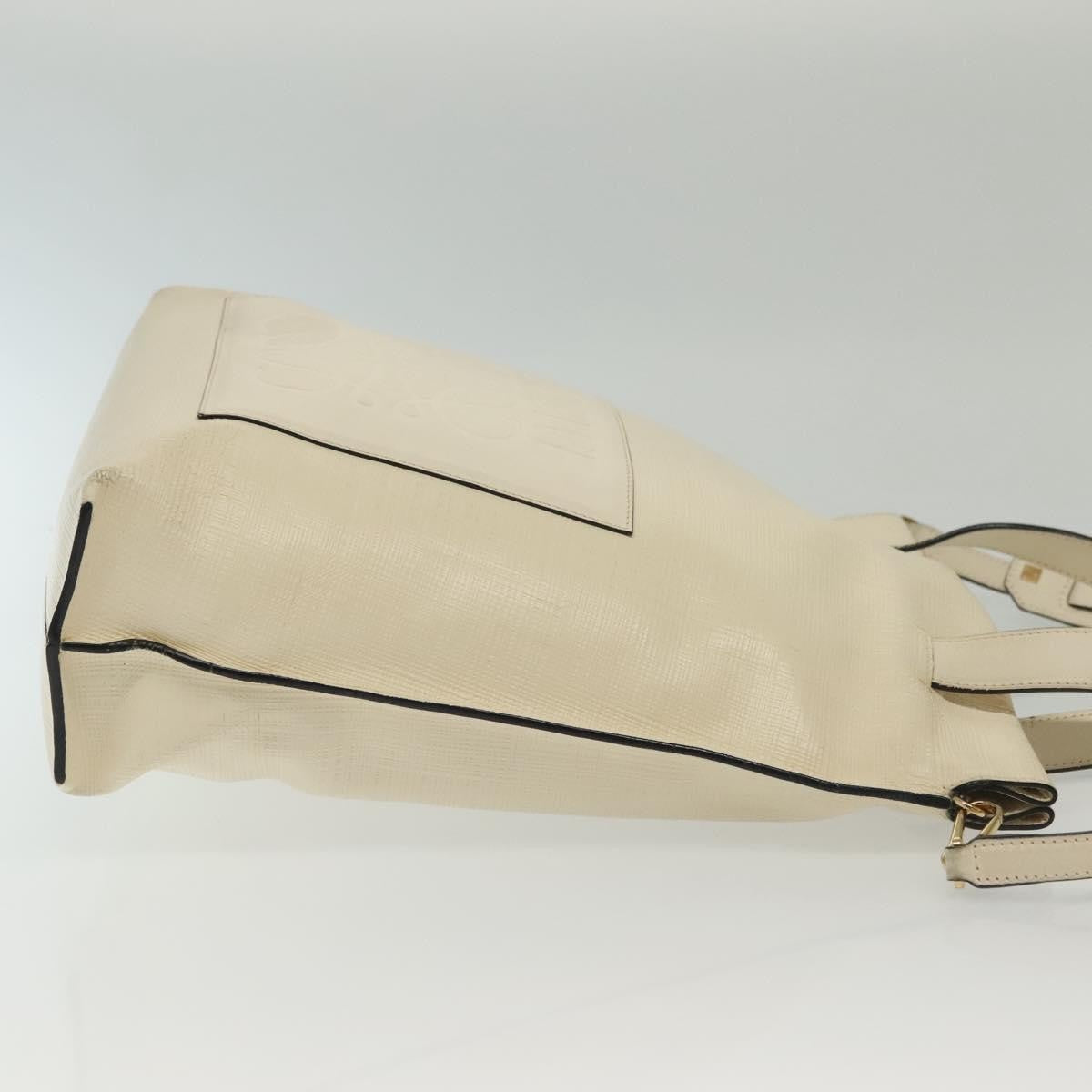 Loewe Shopper Tote Leather, ECRU, LEATHER, Tote bag