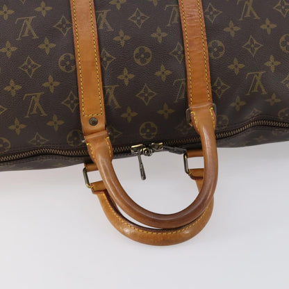 Louis Vuitton Keepall Bag Monogram Canvas, BROWN, CANVAS, Travel bag