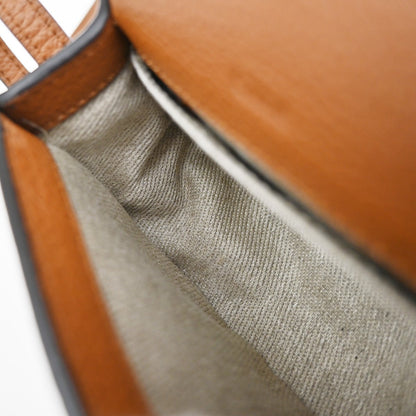 Chloe Marcie Crossbody Bag Leather, BROWN, LEATHER, Clutche & pouche