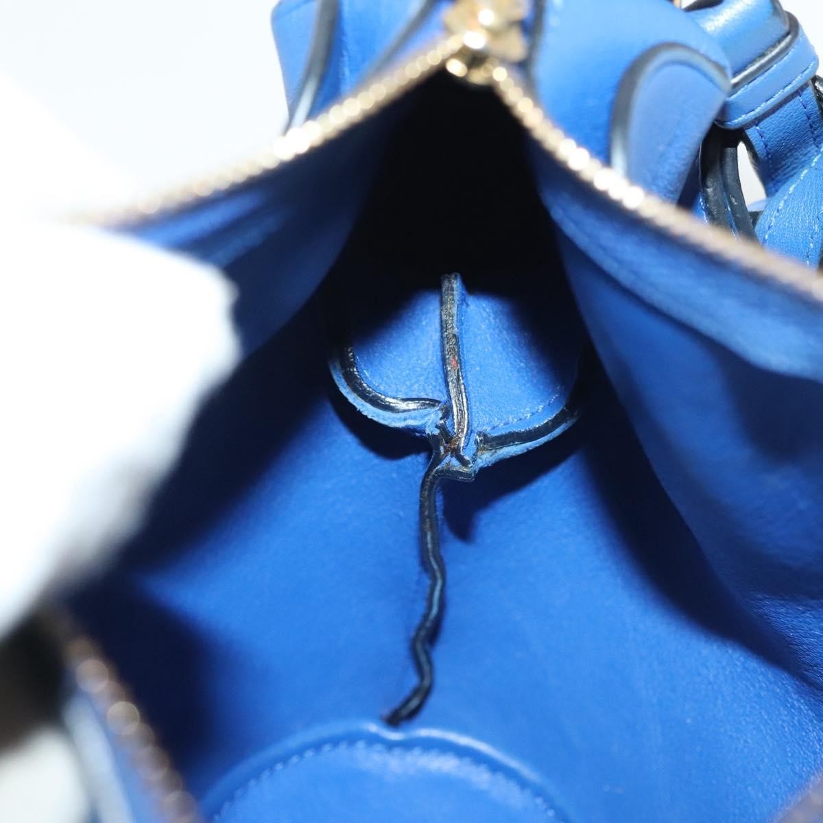 Loewe Elephant Bag Leather, BLUE, LEATHER, Bag