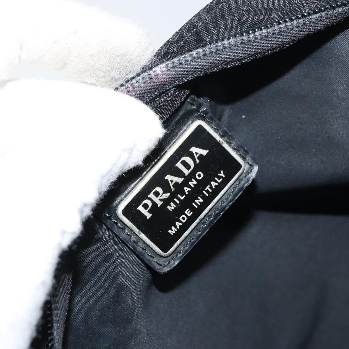 Prada Flat Messenger Bag Tessuto, BLACK, NYLON, Shoulder bag