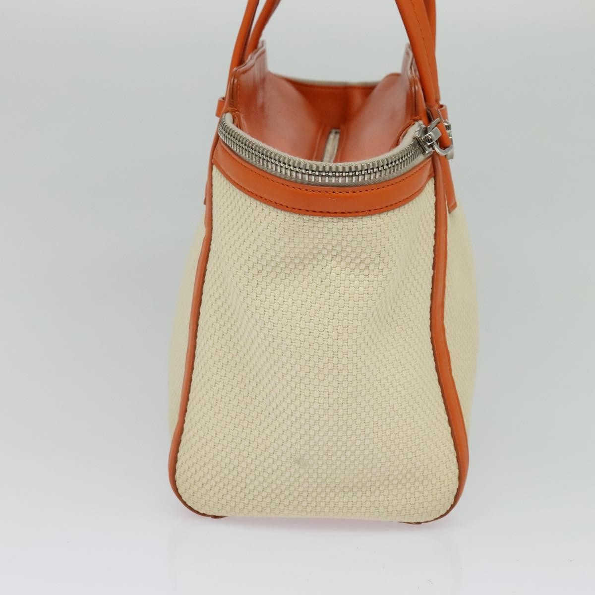 Salvatore Ferragamo Gancini Tote Canvas and Leather, BEIGE, CANVAS, Tote bag