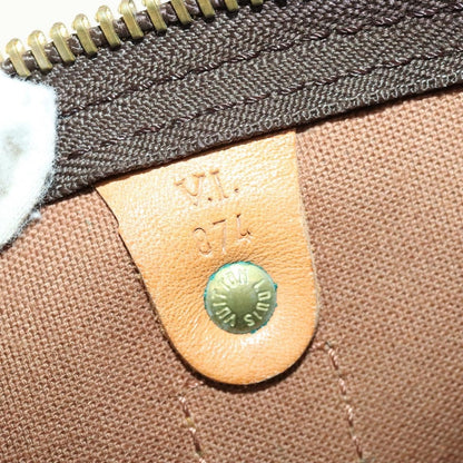 Louis Vuitton Keepall Bag Monogram Canvas, BROWN, CANVAS, Travel bag