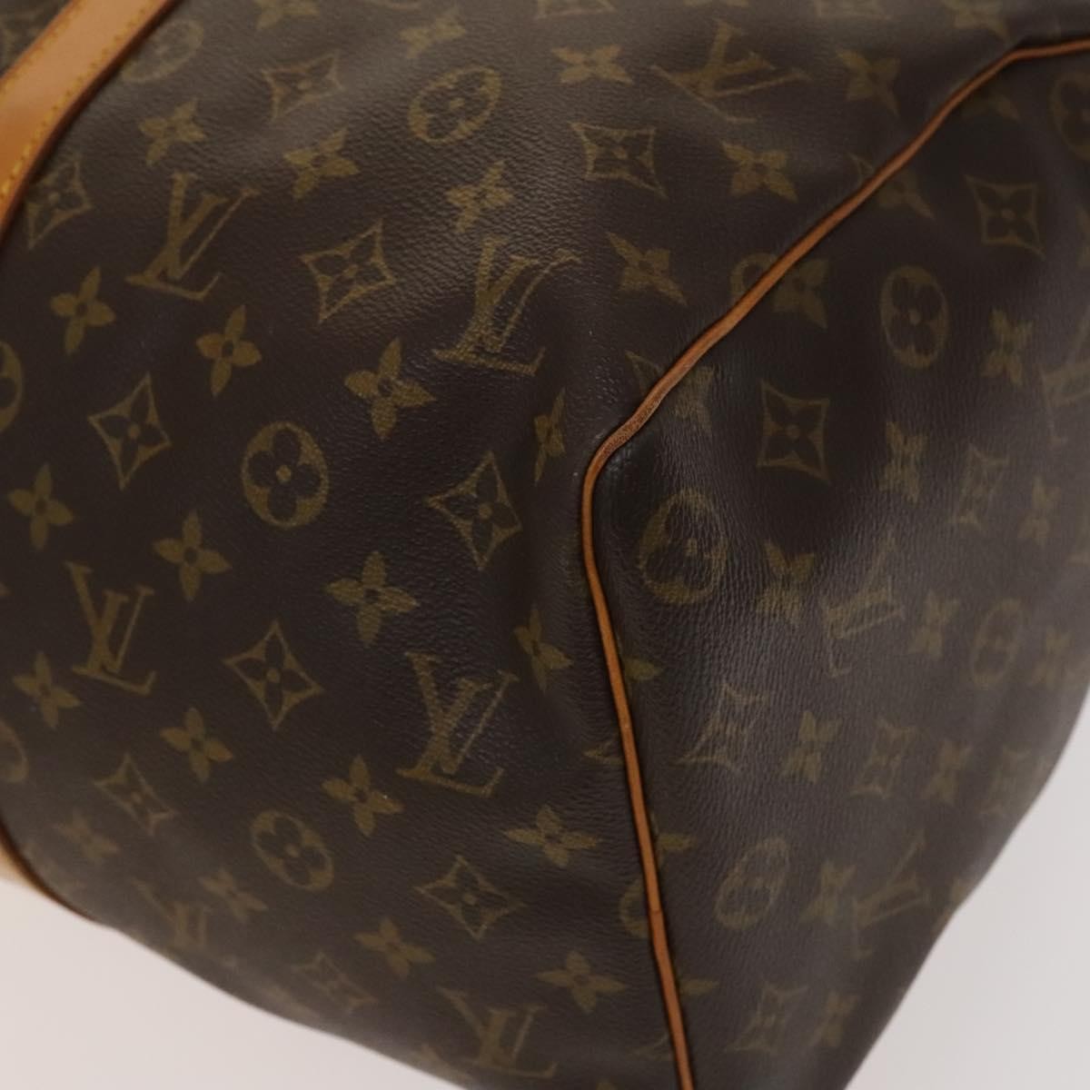 Louis Vuitton Keepall Bag Monogram Canvas, BROWN, CANVAS, Travel bag