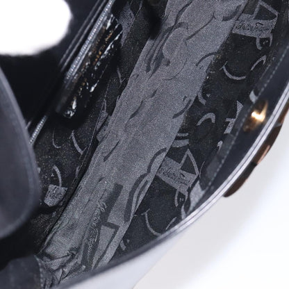 Salvatore Ferragamo Vintage Shoulder Bag Leather, BLACK, LEATHER, Shoulder bag