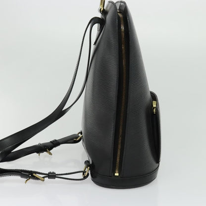 Louis Vuitton Gobelins Backpack Epi Leather, BLACK, LEATHER, Backpack