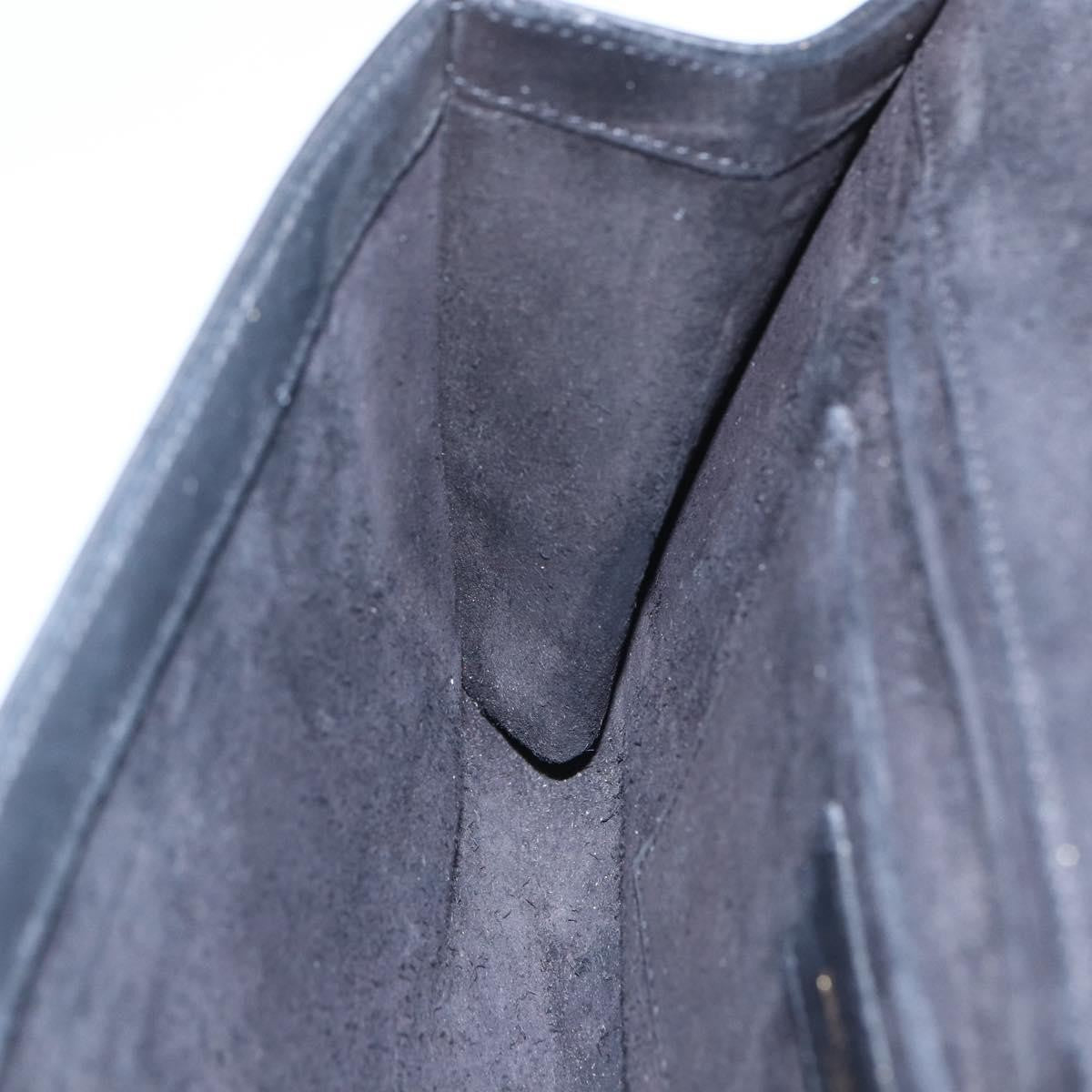 Saint Laurent Chyc Clutch Leather, BLACK, LEATHER, Clutche & pouche