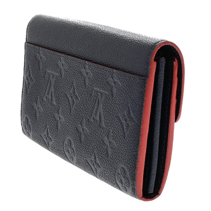 Louis Vuitton Sarah Wallet NM Monogram Empreinte Leather, NAVY, LEATHER, Wallets