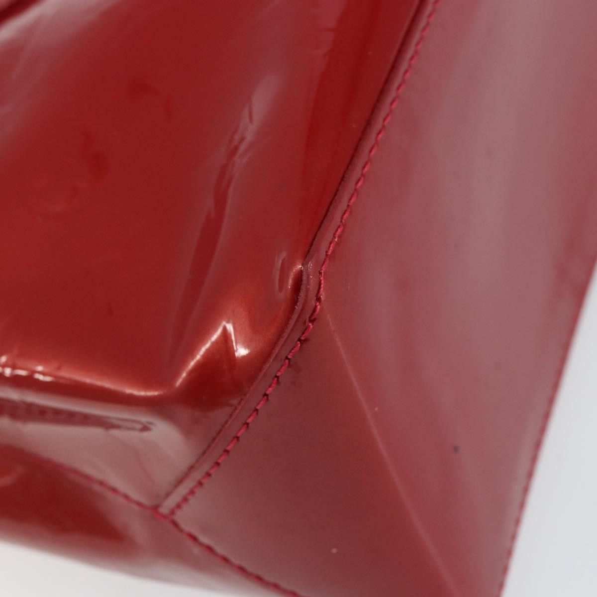 Louis Vuitton Wilshire Handbag Monogram Vernis, RED, PATENT_LEATHER, Handbag