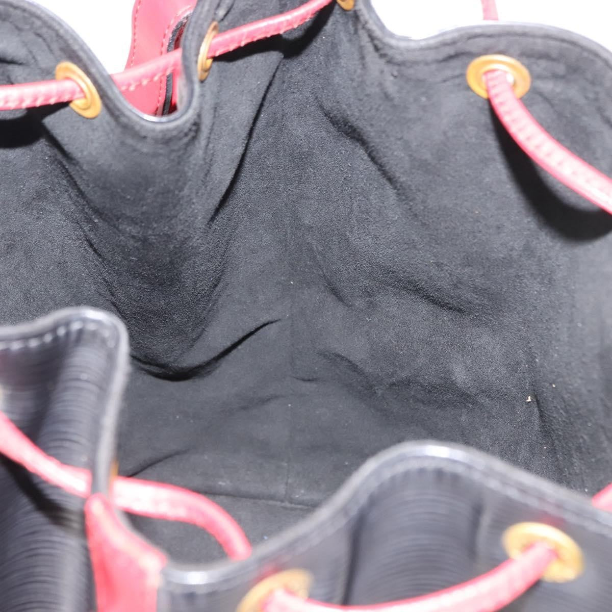 Louis Vuitton Bicolor Noe Handbag Epi Leather, BLACK, LEATHER, Handbag