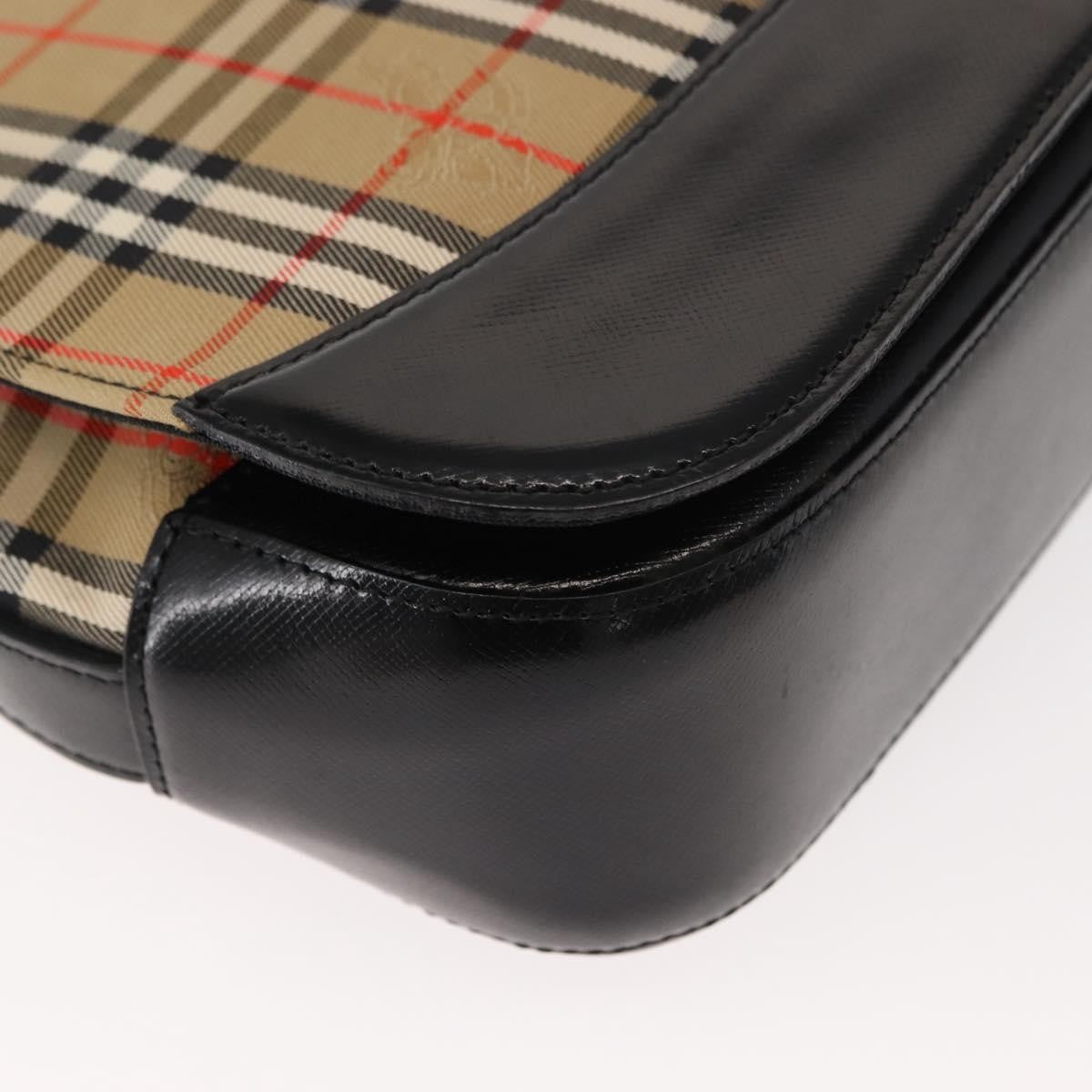 Burberry Nova check Shoulder bag Canvas, BEIGE, CANVAS, Shoulder bag