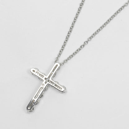 Tiffany & Co. Cross Pendant Platinum and Diamonds, SILVER, PLATINUM, Pendant & Charms