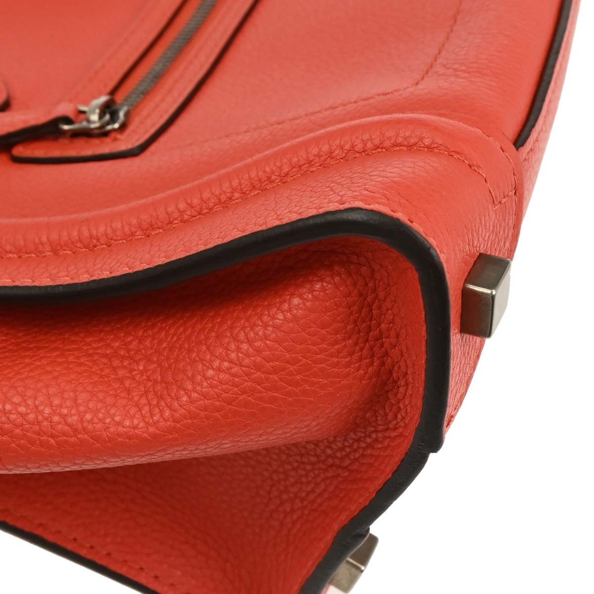 Celine Luggage Bag Smooth Leather, RED, LEATHER, Handbag