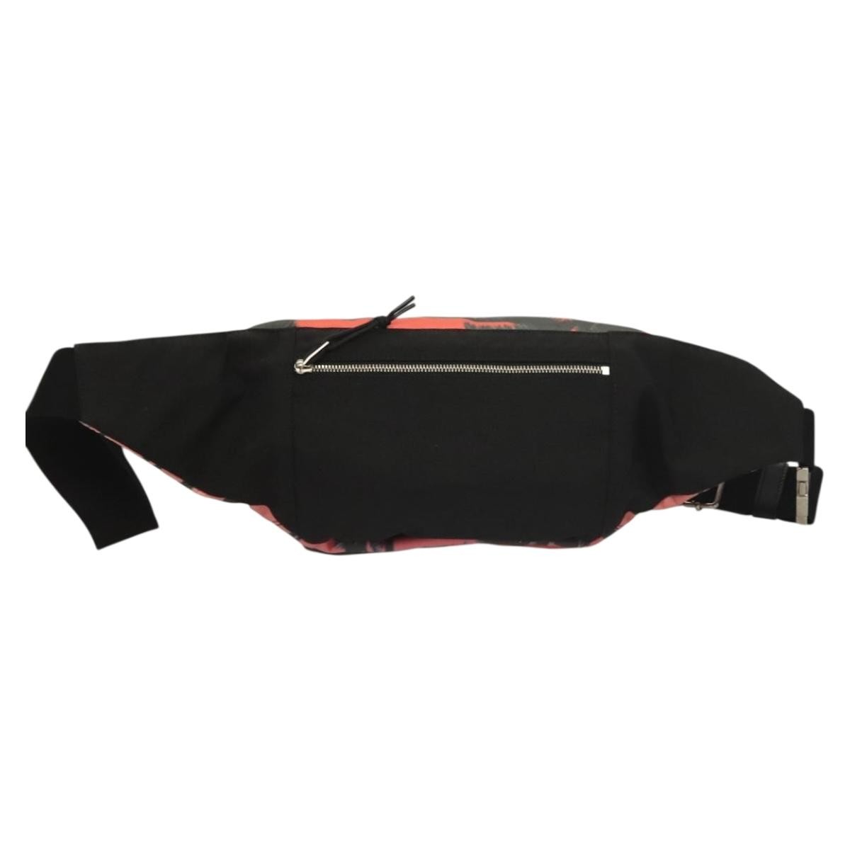 Saint Laurent Front Pocket Waist Bag Printed Nylon, Pink, Nylon, Shoulder Bag