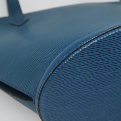 Louis Vuitton Saint Jacques Handbag Epi Leather, BLUE, LEATHER, Handbag