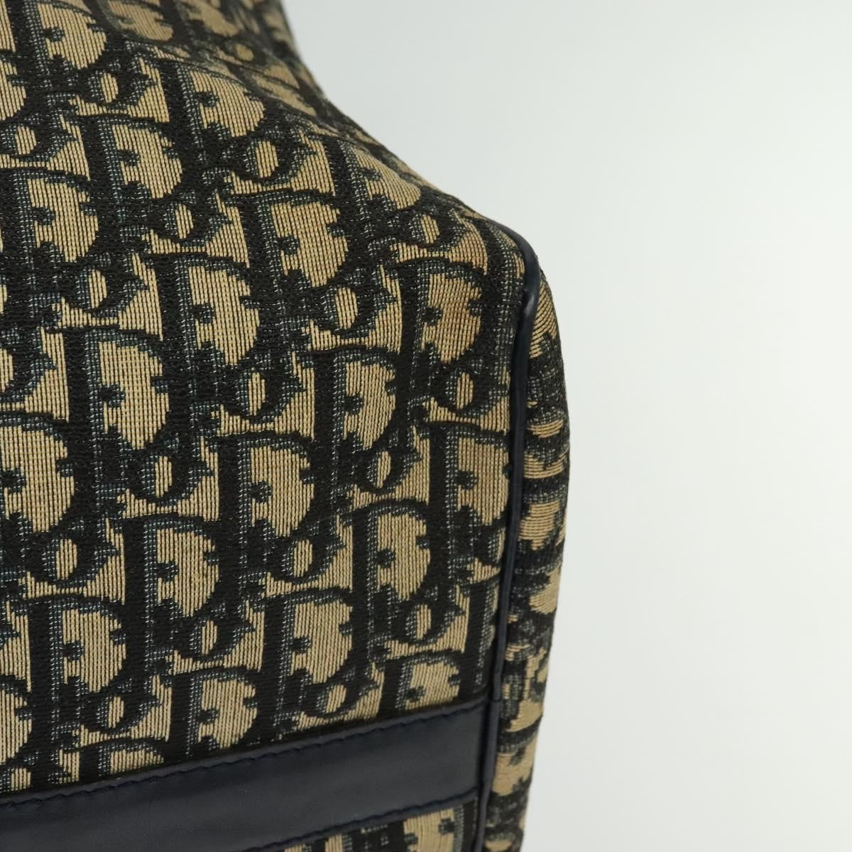 Christian Dior Vintage Trotter Boston Bag Diorissimo Canvas, NAVY, CANVAS, Travel bag