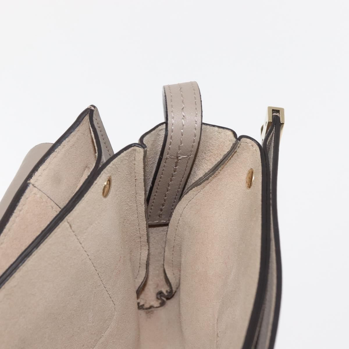 Chloe Faye Shoulder Bag Leather and Suede, BEIGE, SUEDE, Shoulder bag
