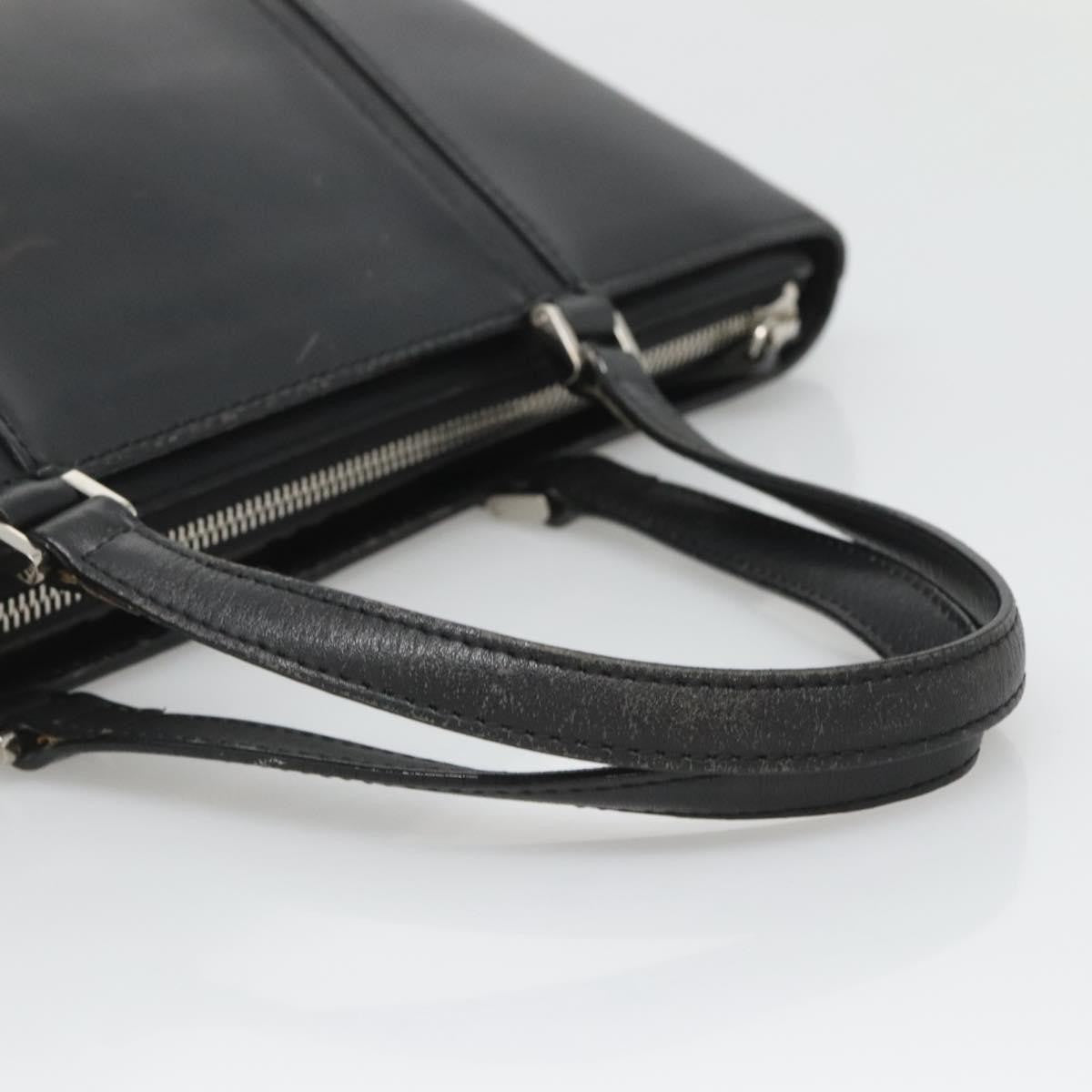 Burberry Vintage Handbag Leather, BLACK, LEATHER, Handbag