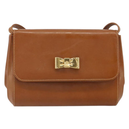 Gucci Vintage Shoulder Bag Leather, BROWN, LEATHER, Shoulder bag