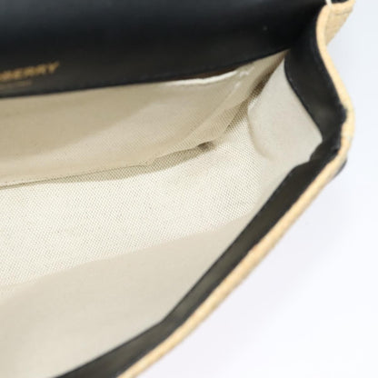 Burberry Lola Shoulder Bag Printed Raffia, BEIGE, WOOD, Shoulder bag