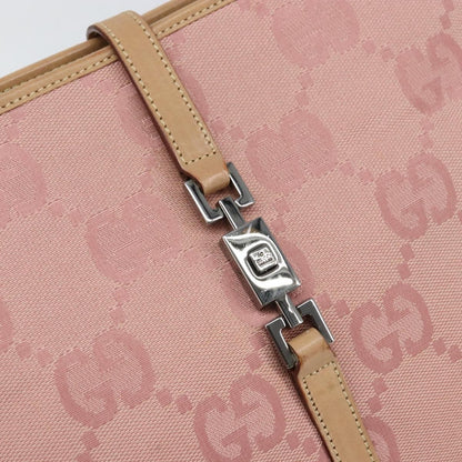 Gucci Vintage Jackie Handbag Canvas, PINK, CANVAS, Handbag