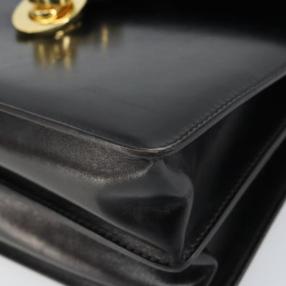 Gucci Vintage Handbag Leather, BLACK, LEATHER, Handbag