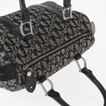 Christian Dior Vintage Trotter Boston Bag Diorissimo Canvas, BLACK, CANVAS, Travel bag