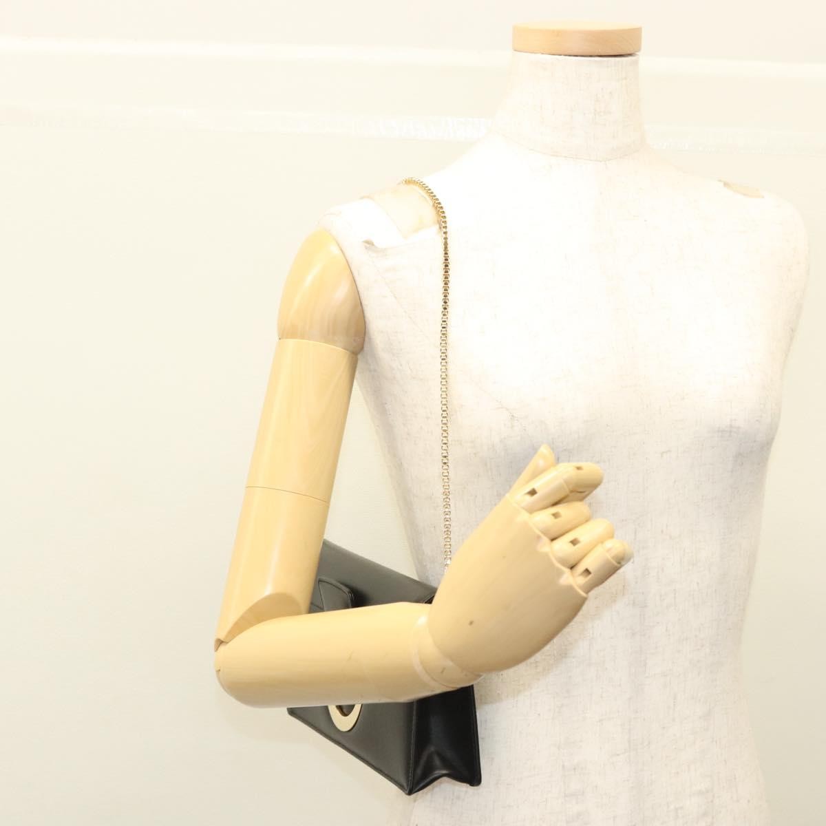 Salvatore Ferragamo Thalia Shoulder Bag Leather, BLACK, LEATHER, Shoulder bag