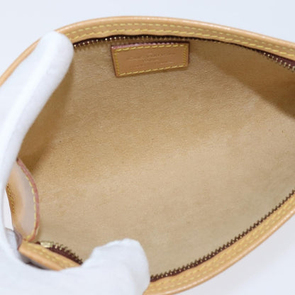 Louis Vuitton Pochette Accessoires Nomad Leather, BEIGE, LEATHER, Clutche & pouche