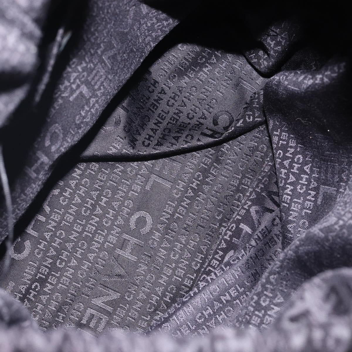 Chanel Square Stitch Tassel Hobo Quilted Leather, BLACK, LEATHER, Handbag