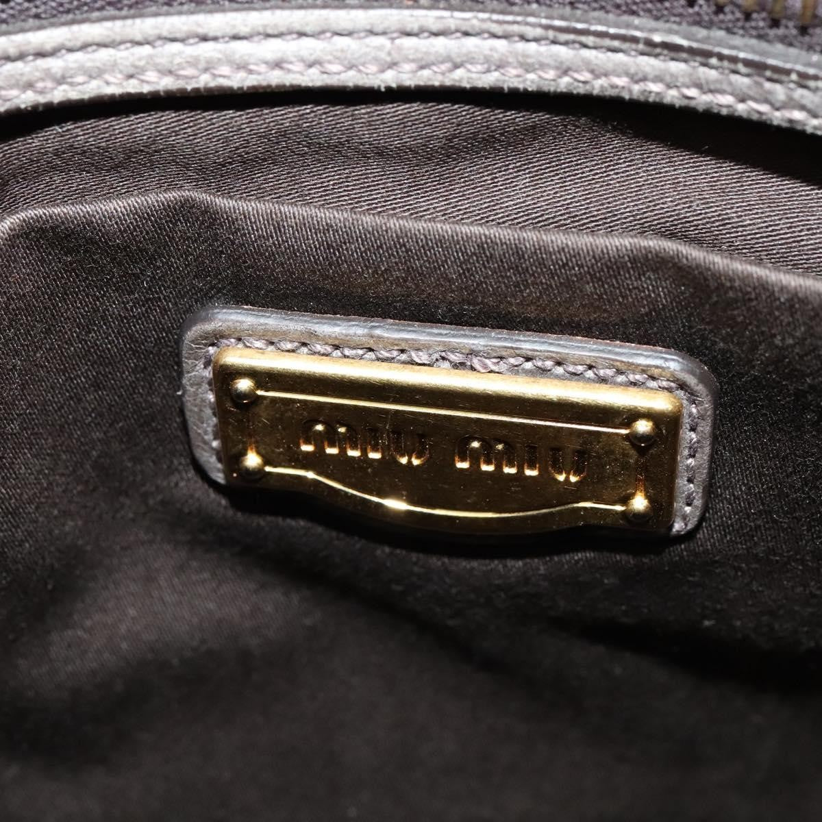 Miu Miu Coffer Convertible Hobo Matelasse Leather, GRAY, LEATHER, Handbag