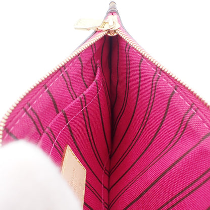 Louis Vuitton Neverfull Pochette Monogram Canvas, BROWN, CANVAS, Tote bag