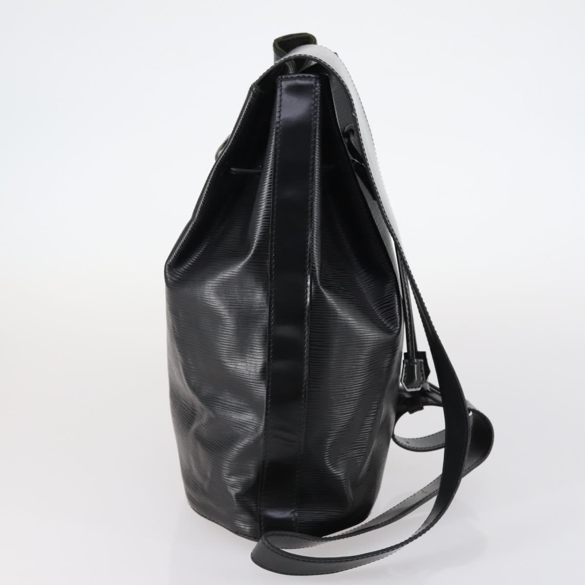 Louis Vuitton Sac a Dos Drawstring Backpack Epi Leather, BLACK, LEATHER, Backpack