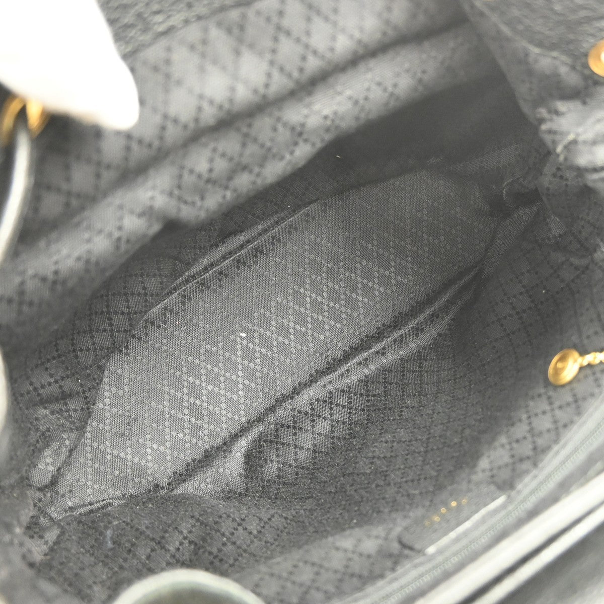 Gucci Vintage Bamboo Backpack Suede, BLACK, SUEDE, Backpack